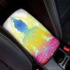 Colorful Buddha Lotus Print Car Center Console Cover