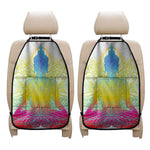 Colorful Buddha Lotus Print Car Seat Organizers