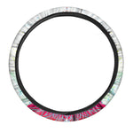 Colorful Buddha Lotus Print Car Steering Wheel Cover