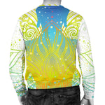 Colorful Buddha Lotus Print Men's Crewneck Sweatshirt GearFrost