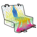 Colorful Buddha Lotus Print Pet Car Back Seat Cover