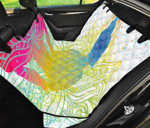 Colorful Buddha Lotus Print Pet Car Back Seat Cover