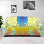 Colorful Buddha Lotus Print Sofa Cover