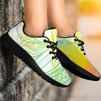 Colorful Buddha Lotus Print Sport Shoes GearFrost