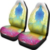 Colorful Buddha Lotus Print Universal Fit Car Seat Covers