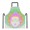 Colorful Buddha Mandala Print Apron