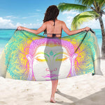 Colorful Buddha Mandala Print Beach Sarong Wrap