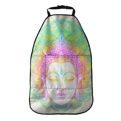 Colorful Buddha Mandala Print Car Seat Organizers