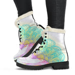 Colorful Buddha Mandala Print Comfy Boots GearFrost