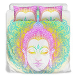 Colorful Buddha Mandala Print Duvet Cover Bedding Set