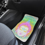 Colorful Buddha Mandala Print Front and Back Car Floor Mats