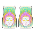 Colorful Buddha Mandala Print Front Car Floor Mats