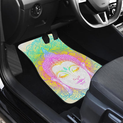 Colorful Buddha Mandala Print Front Car Floor Mats