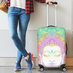 Colorful Buddha Mandala Print Luggage Cover GearFrost