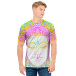 Colorful Buddha Mandala Print Men's T-Shirt