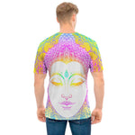 Colorful Buddha Mandala Print Men's T-Shirt