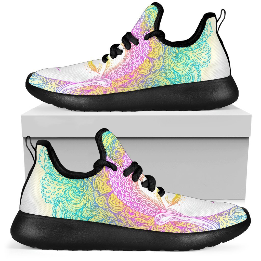 Colorful Buddha Mandala Print Mesh Knit Shoes GearFrost