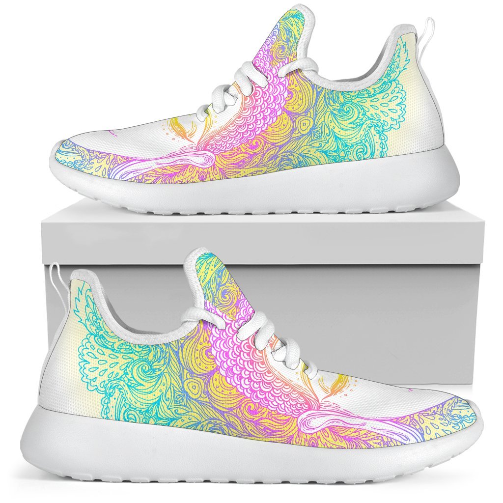 Colorful Buddha Mandala Print Mesh Knit Shoes GearFrost