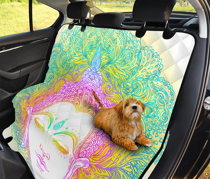 Colorful Buddha Mandala Print Pet Car Back Seat Cover
