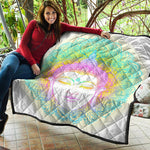 Colorful Buddha Mandala Print Quilt