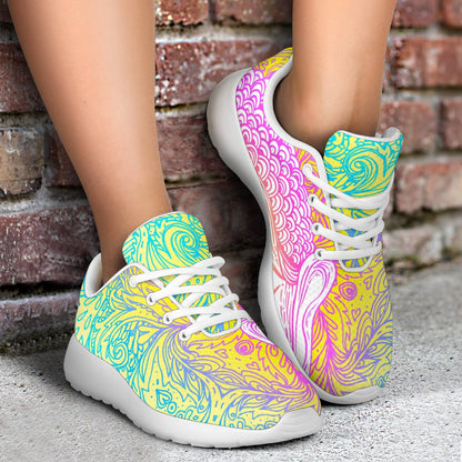 Colorful Buddha Mandala Print Sport Shoes GearFrost