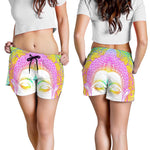 Colorful Buddha Mandala Print Women's Shorts