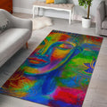 Colorful Buddha Print Floor Mat