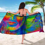 Colorful Buddha Print Beach Sarong Wrap