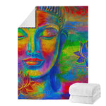 Colorful Buddha Print Blanket