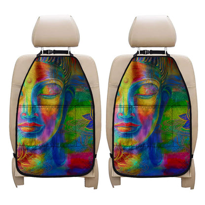Colorful Buddha Print Car Seat Organizers
