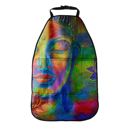 Colorful Buddha Print Car Seat Organizers