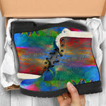 Colorful Buddha Print Comfy Boots GearFrost