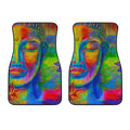 Colorful Buddha Print Front Car Floor Mats