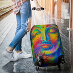 Colorful Buddha Print Luggage Cover GearFrost
