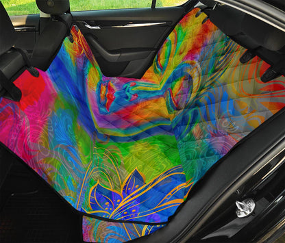 Colorful Buddha Print Pet Car Back Seat Cover