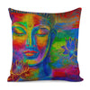 Colorful Buddha Print Pillow Cover