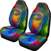 Colorful Buddha Print Universal Fit Car Seat Covers