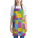 Colorful Building Blocks Pattern Print Apron