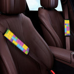 Colorful Building Blocks Pattern Print Car Seat Belt Covers