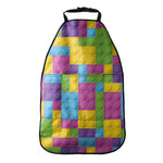 Colorful Building Blocks Pattern Print Car Seat Organizers