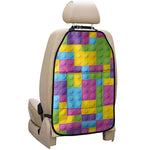 Colorful Building Blocks Pattern Print Car Seat Organizers