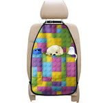 Colorful Building Blocks Pattern Print Car Seat Organizers