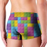 Colorful Building Blocks Pattern Print Men's Boxer Briefs
