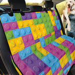 Colorful Building Blocks Pattern Print Pet Car Back Seat Cover