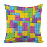 Colorful Building Blocks Pattern Print Pillow Cover