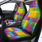 Colorful Building Blocks Pattern Print Universal Fit Car Seat Covers