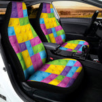 Colorful Building Blocks Pattern Print Universal Fit Car Seat Covers