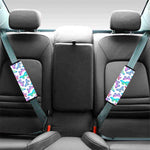 Colorful Butterfly Pattern Print Car Seat Belt Covers