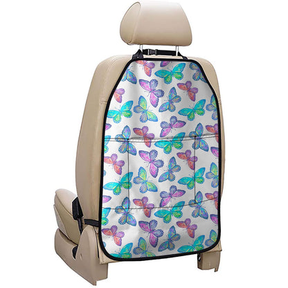 Colorful Butterfly Pattern Print Car Seat Organizers