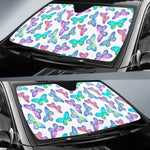 Colorful Butterfly Pattern Print Car Sun Shade GearFrost